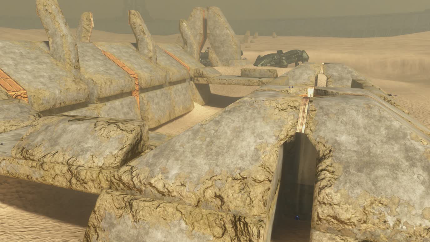 Closed side pyramid structures, Halo 3