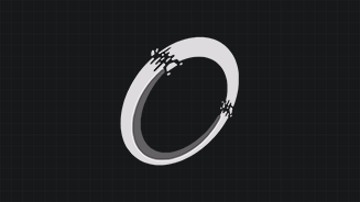 Ring icon on a grid